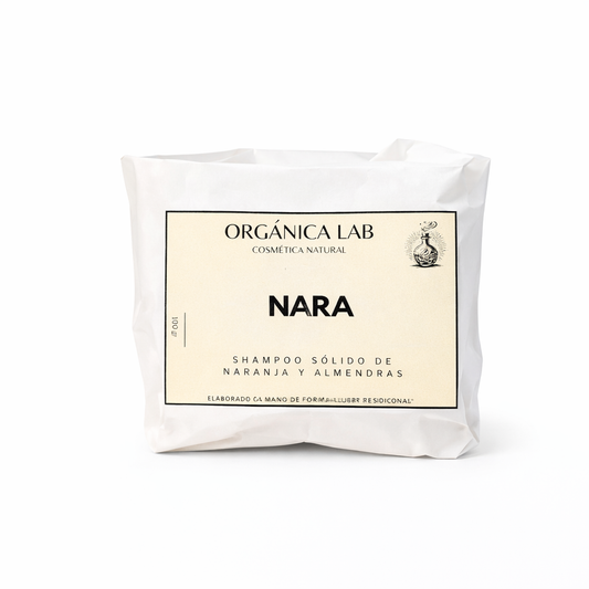 NARA- Shampoo sólido de naranja y salvado de arroz